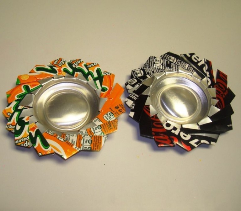So, did you know how to make an ashtray out of soda can? Have a look